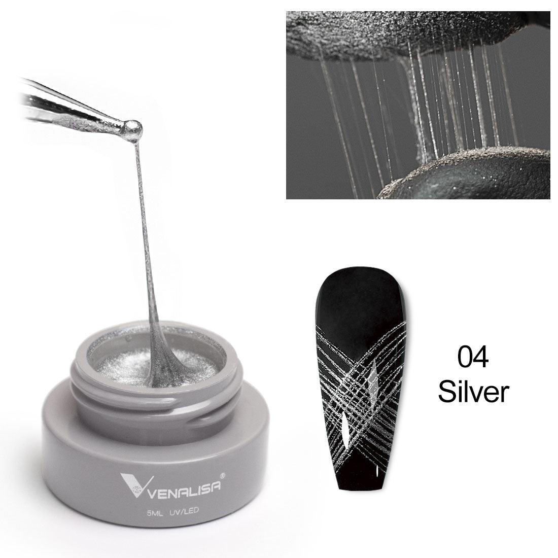 Gel spider Venalisa Silver