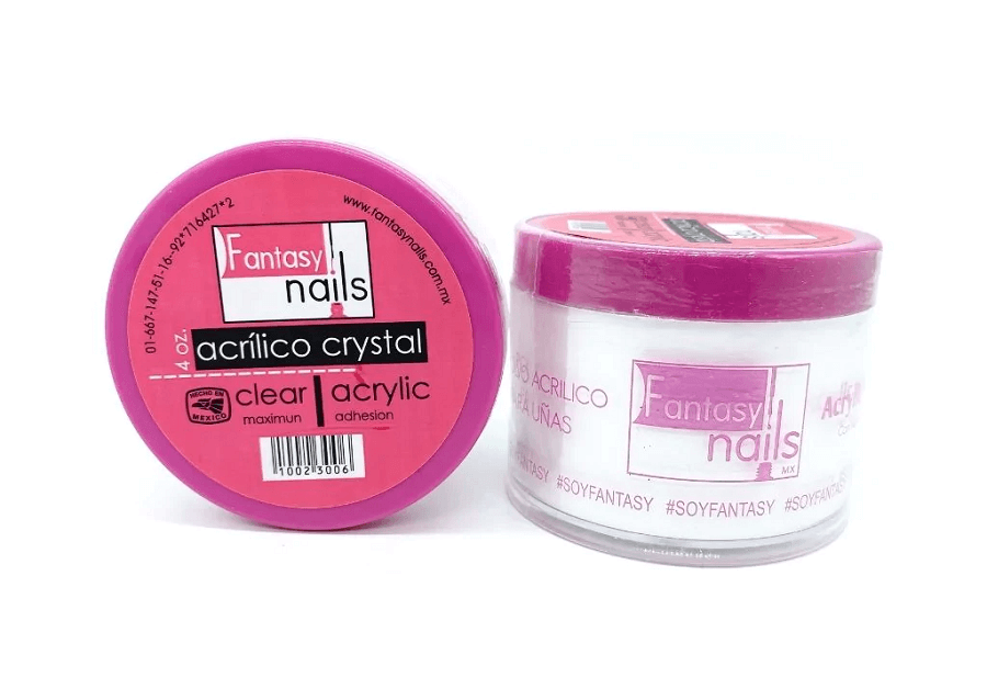 Acrílico Fantasy Nails Cristal 1-2-4 y 8 onzas