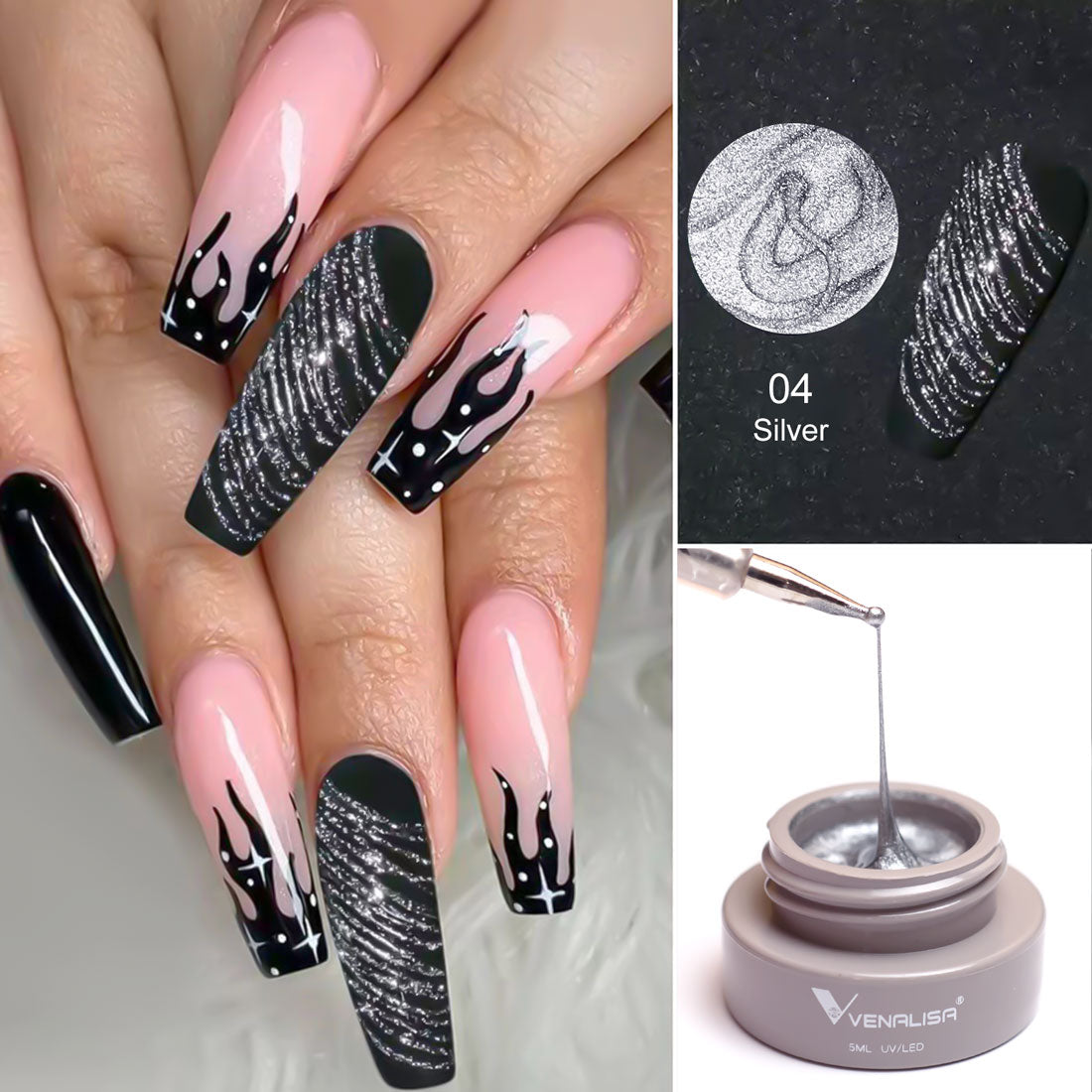 Gel spider Venalisa Silver