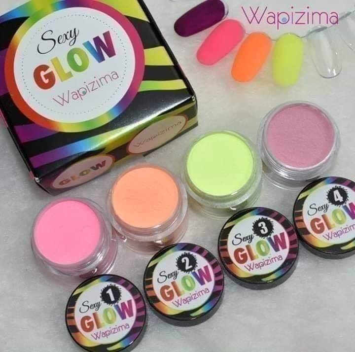 Acrílico wapizima colección glow 4 pzas