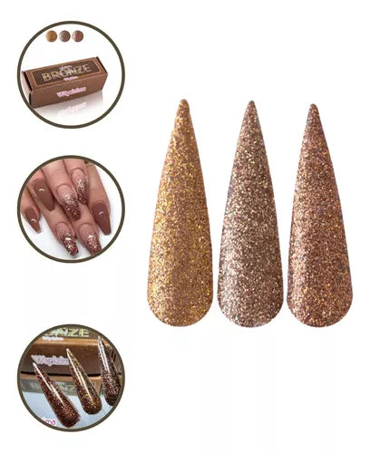 Acrílico wapizima Colección Mini Bronze 3 pzas