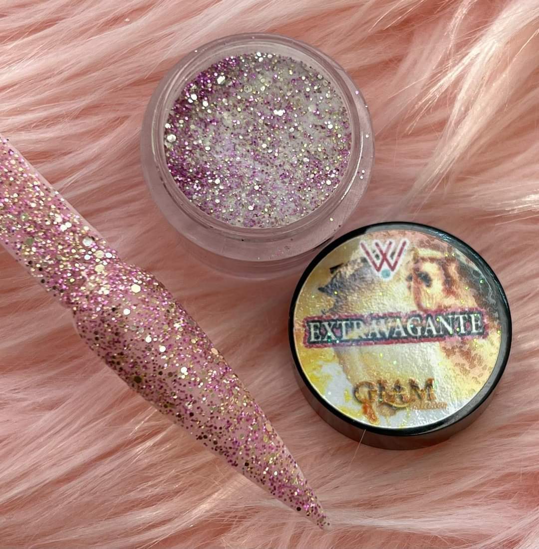 Acrílico wapizima colección Glam 8 pzas