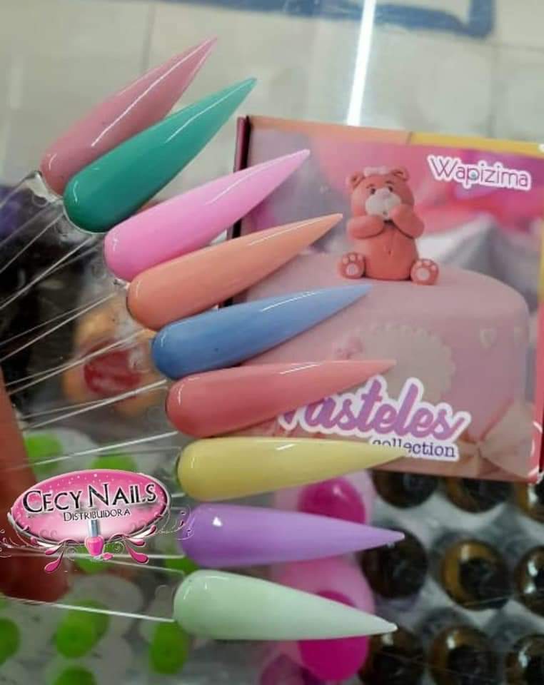 Acrílico wapizima colección Pasteles 8 pzas