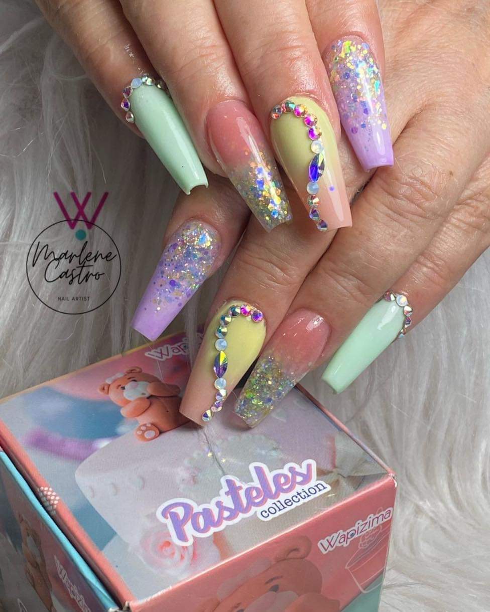 Acrílico wapizima colección Pasteles 8 pzas