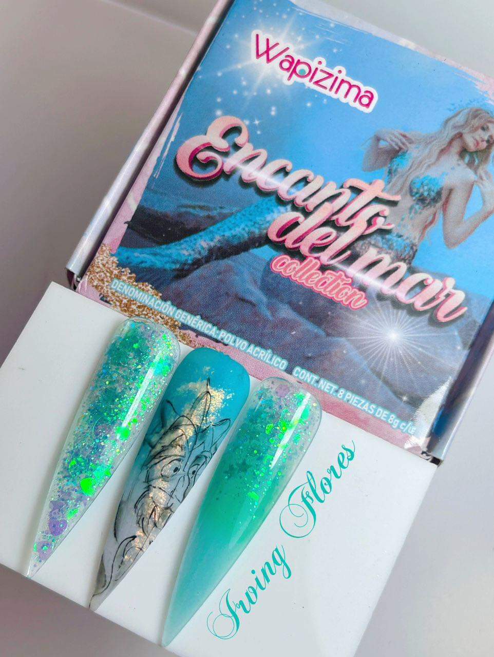 Acrílico wapizima colección encanto del mar 8pzas