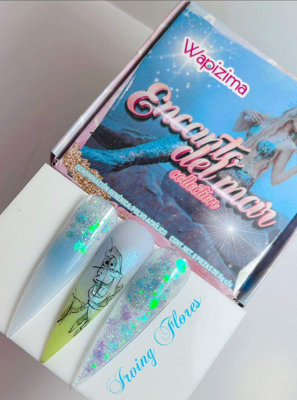 Acrílico wapizima colección encanto del mar 8pzas