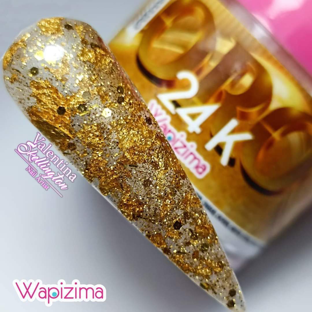 Acrílico Wapizima Glitter Oro 24K 1 onza