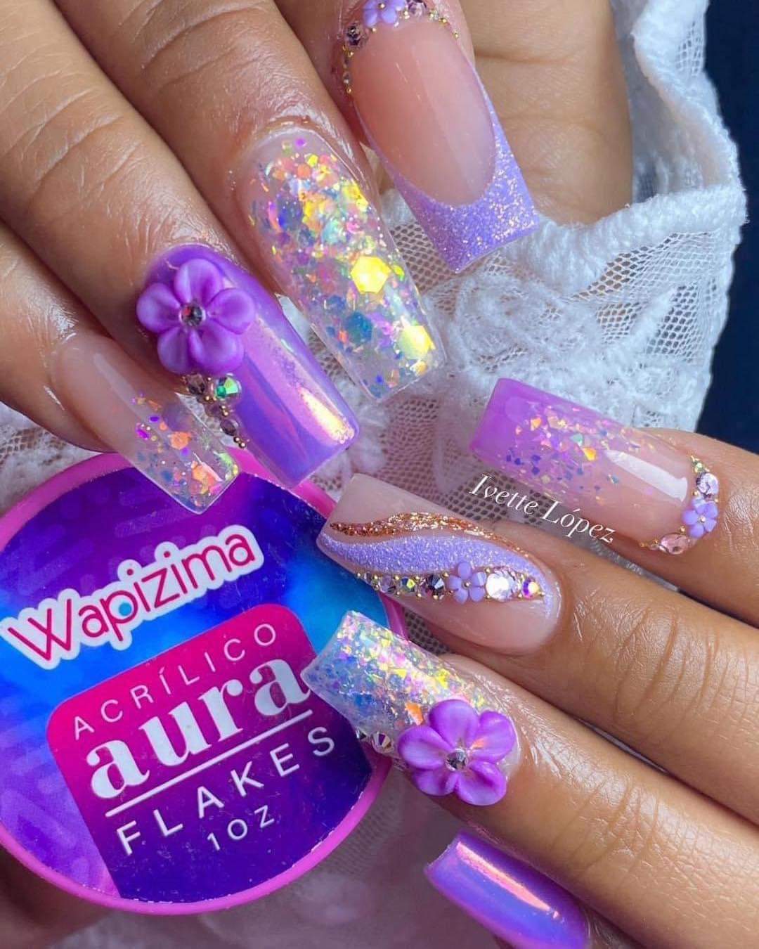 Acrílico wapizima Aura Flakes 1 onza