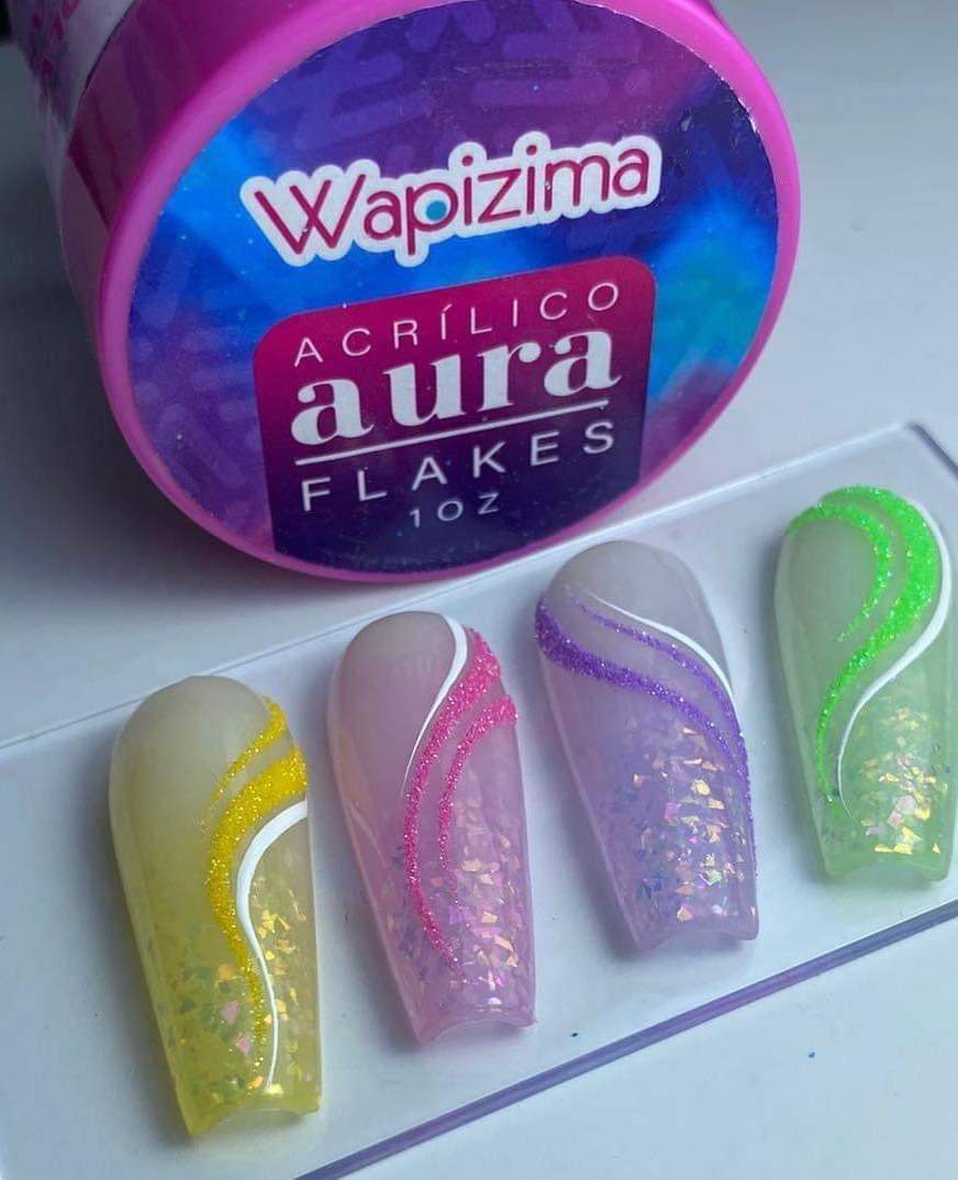 Acrílico wapizima Aura Flakes 1 onza