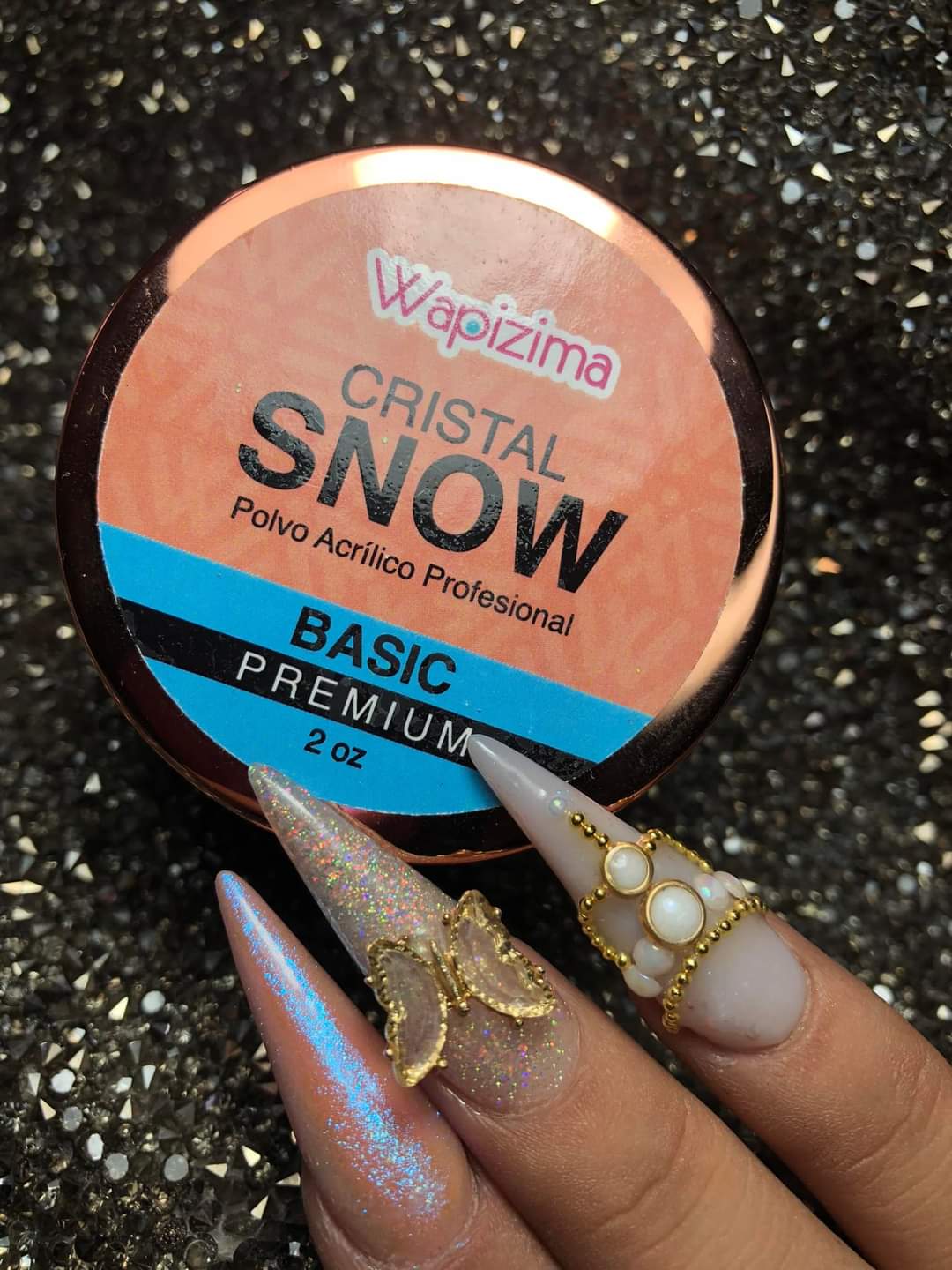 Acrílico wapizima Cristal Snow 2 onzas