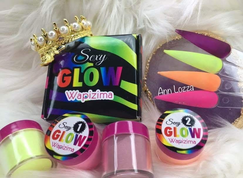 Acrílico wapizima colección glow 4 pzas