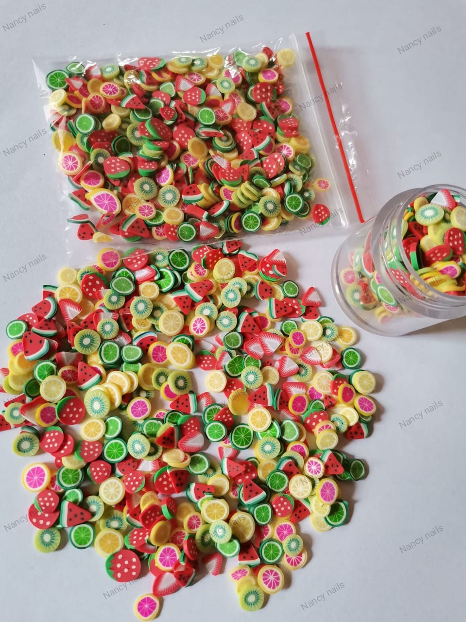 Frutas de fimo para encapsular