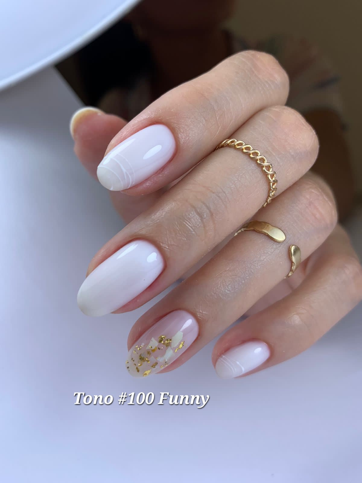 Esmaltes en gel # 100 blanco lechoso ó Funny bunny 100% GARANTIZADO