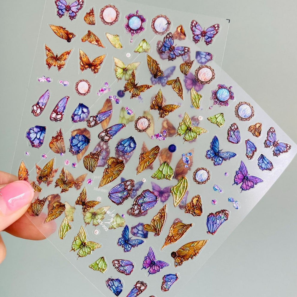 Calcomanias mariposas 5D