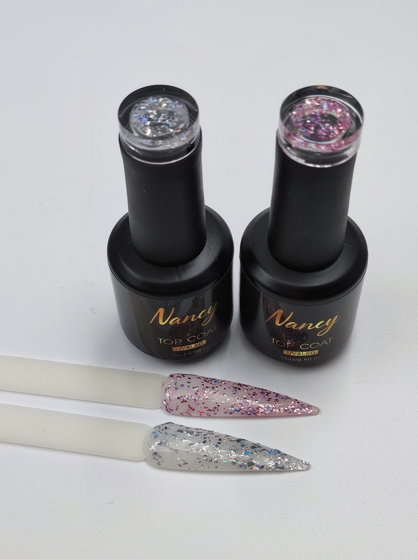 Top coat con flake