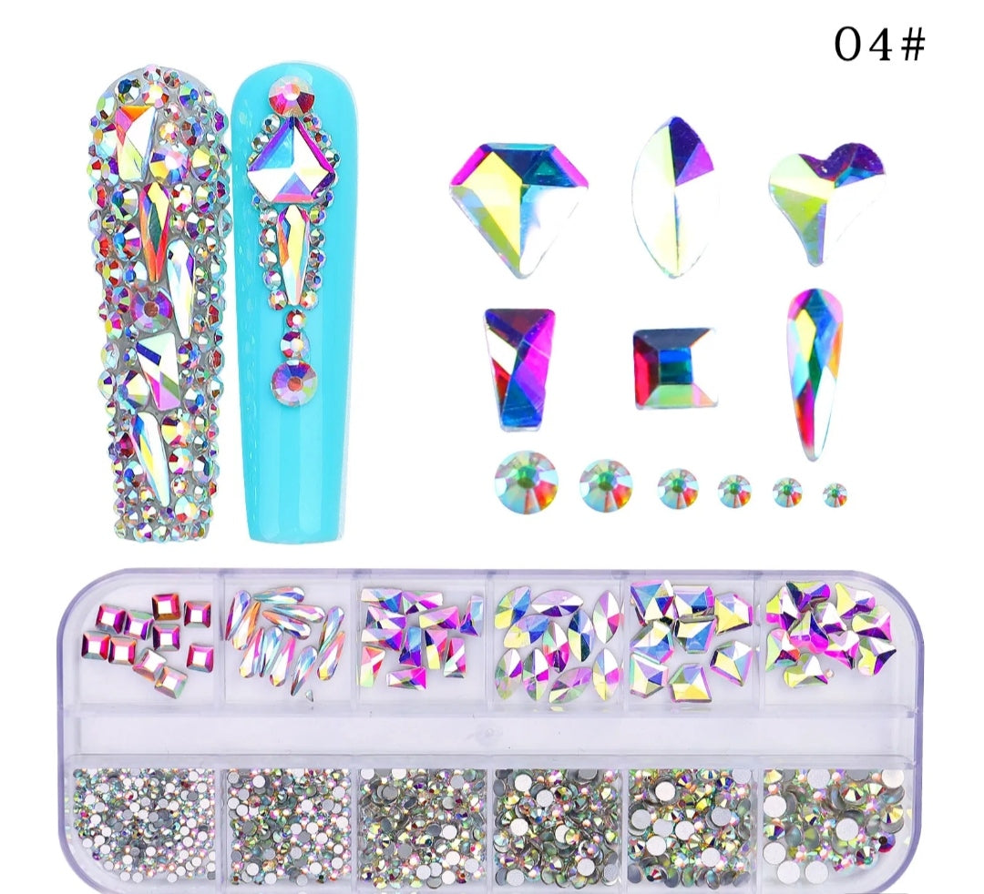 Cristales de formas 6 colores diferentes