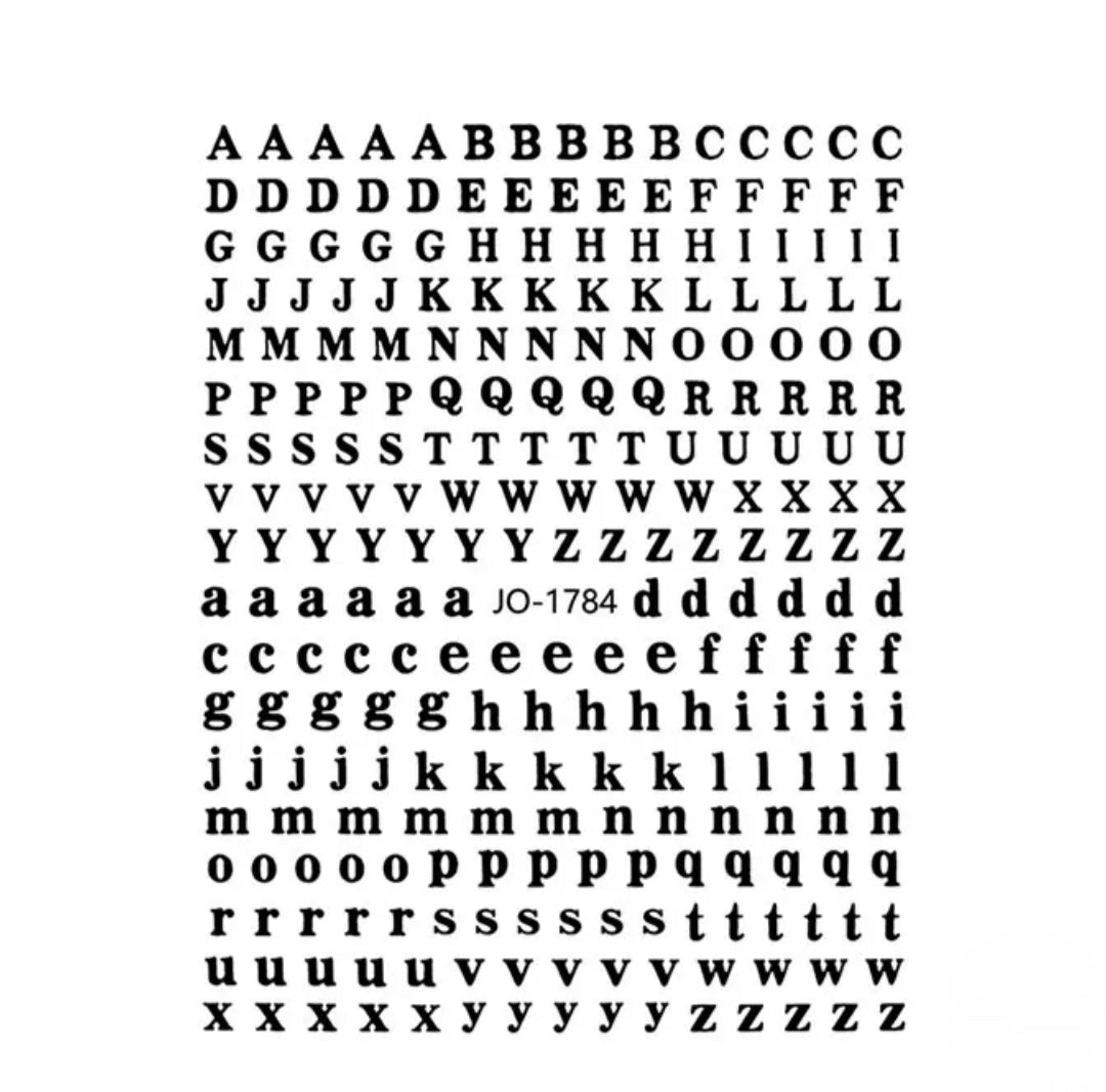 Calcomanias de letras