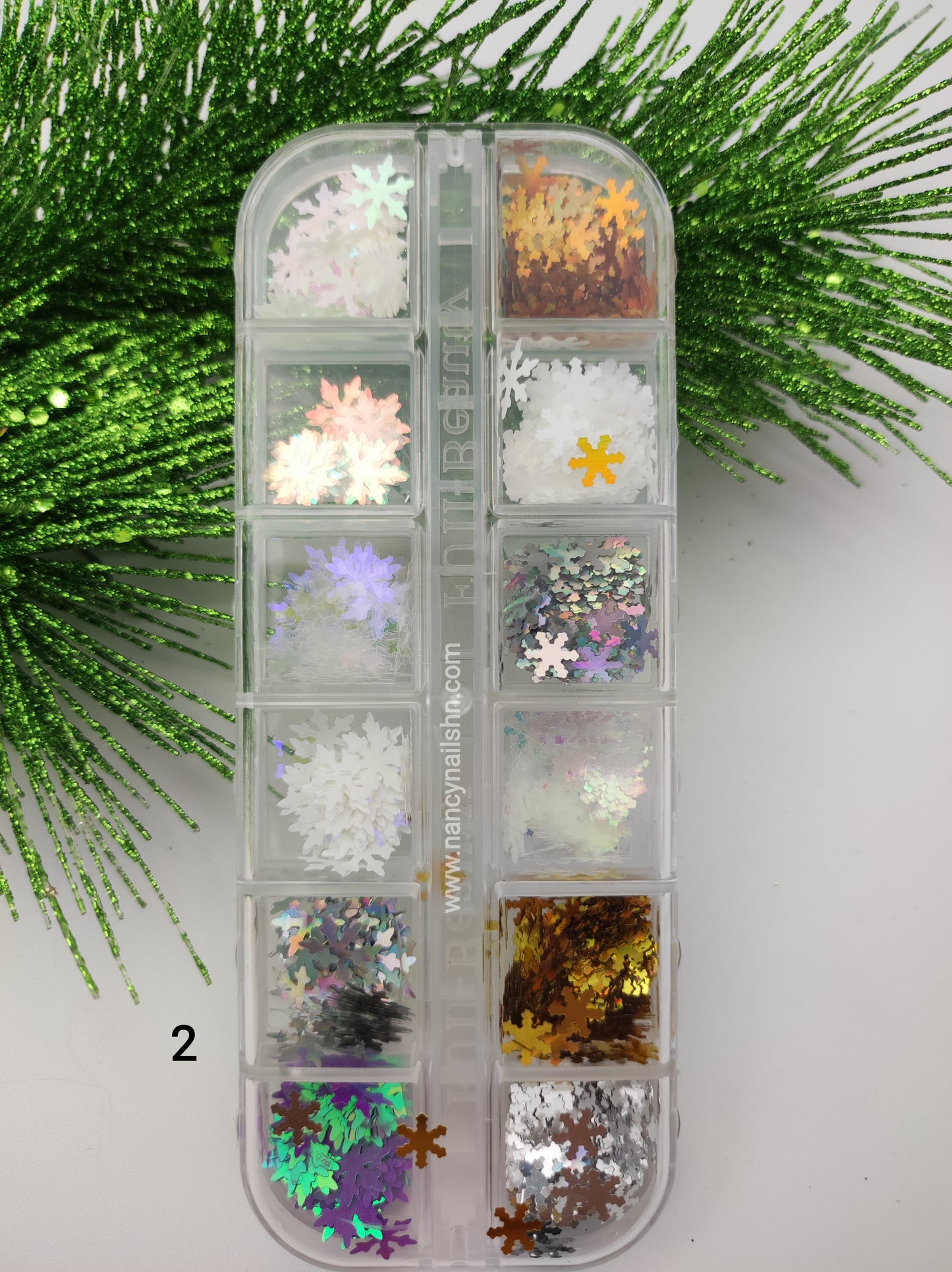 Decoración copos de nieve para navidad