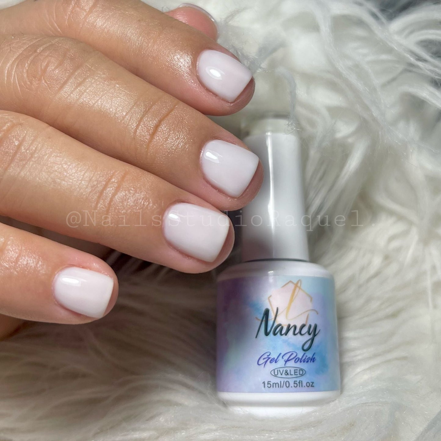 Esmaltes en gel # 100 blanco lechoso ó Funny bunny 100% GARANTIZADO
