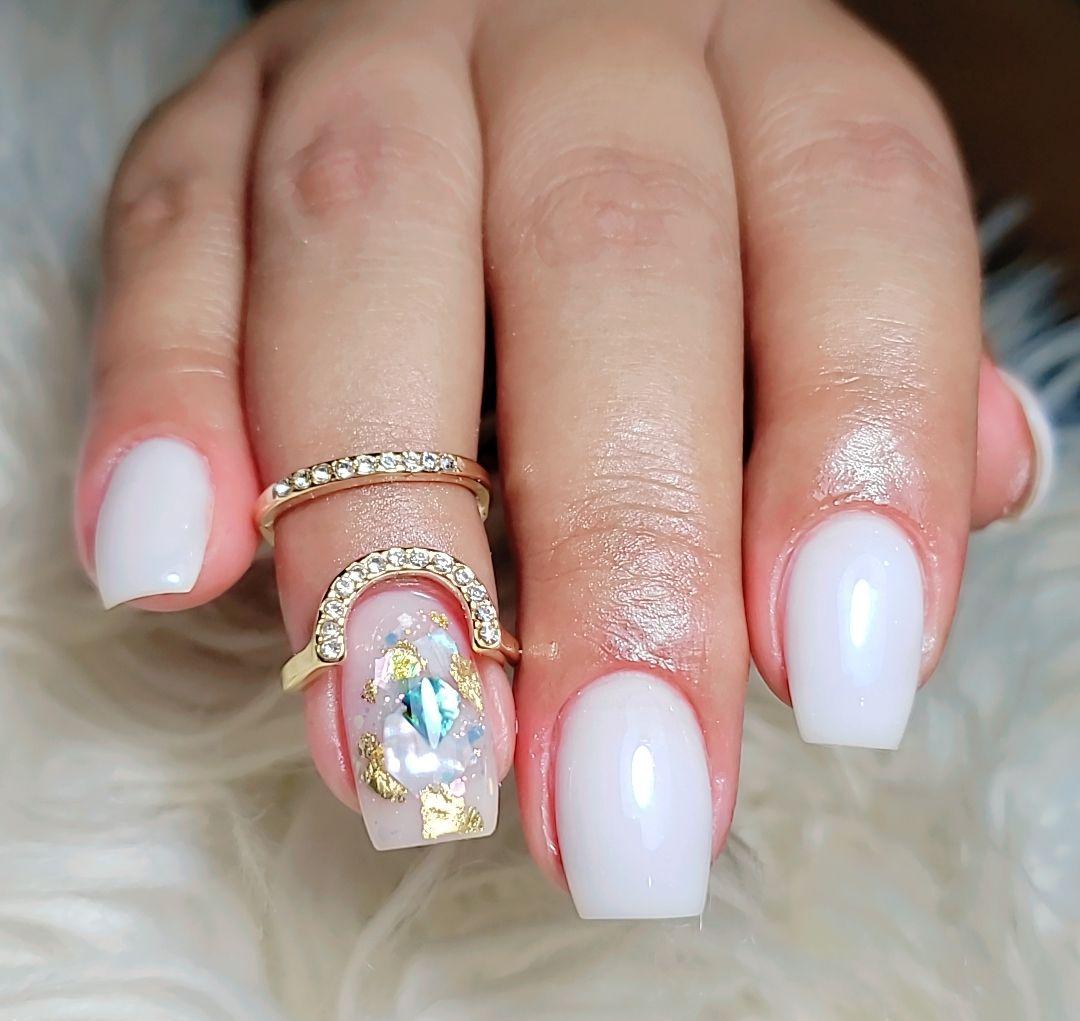 Esmaltes en gel # 100 blanco lechoso ó Funny bunny 100% GARANTIZADO