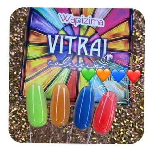 Acrílico wapizima colección Vitral 4 pzas