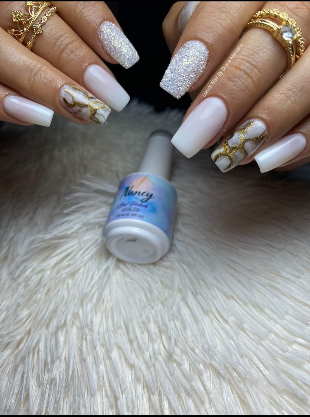 Esmaltes en gel # 100 blanco lechoso ó Funny bunny 100% GARANTIZADO