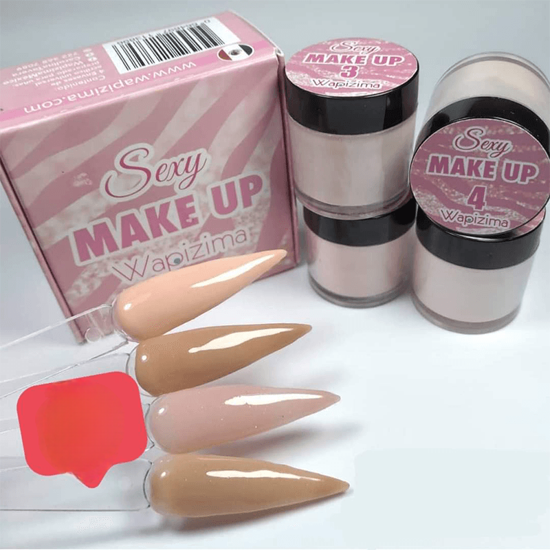 Acrílico wapizima colección make up 4 pzas