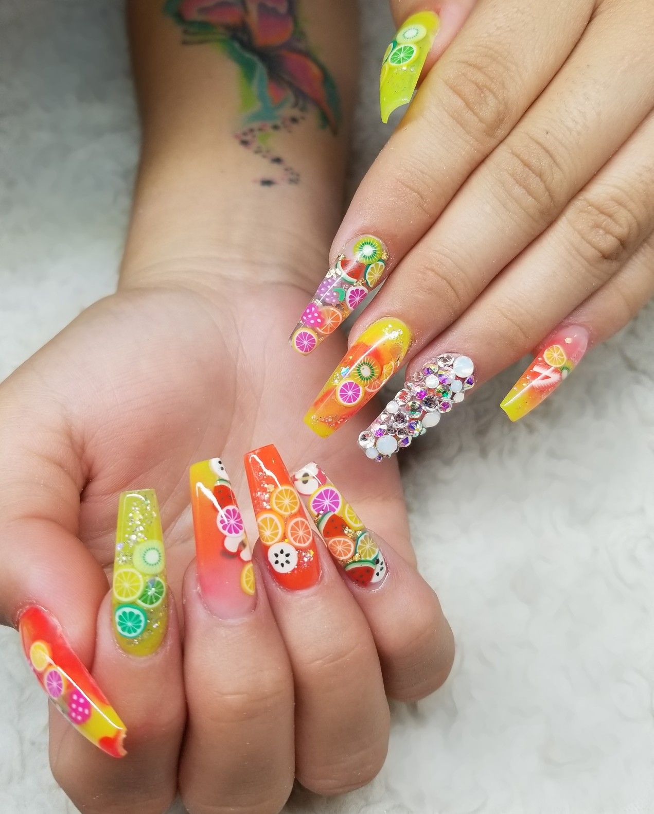 Frutas de fimo para encapsular