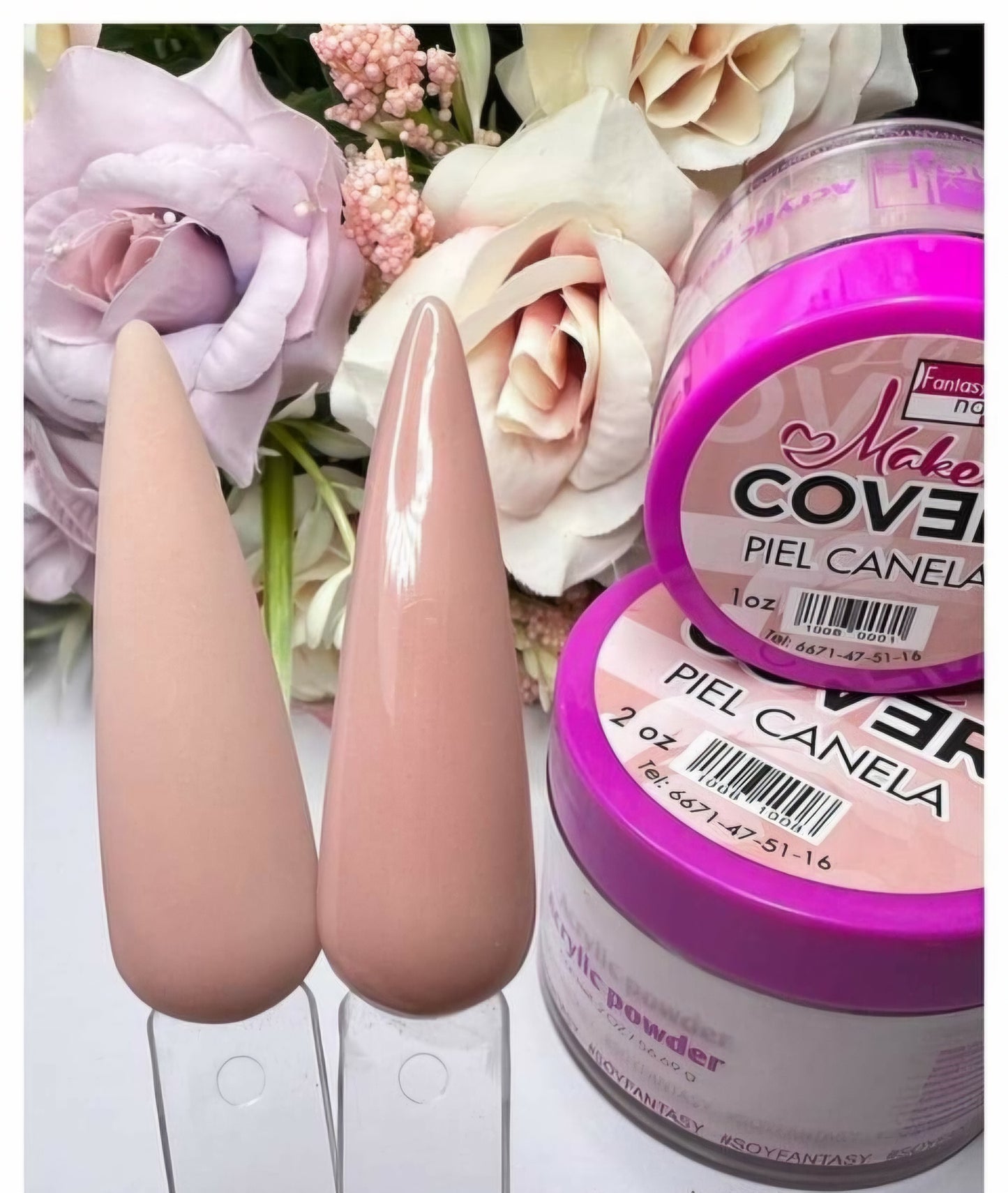 Acrílico Fantasy Nails Piel canela 1 ,2 y 4 onzas