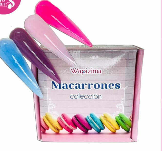 Acrílico wapizima colección macarrones 4 pzas
