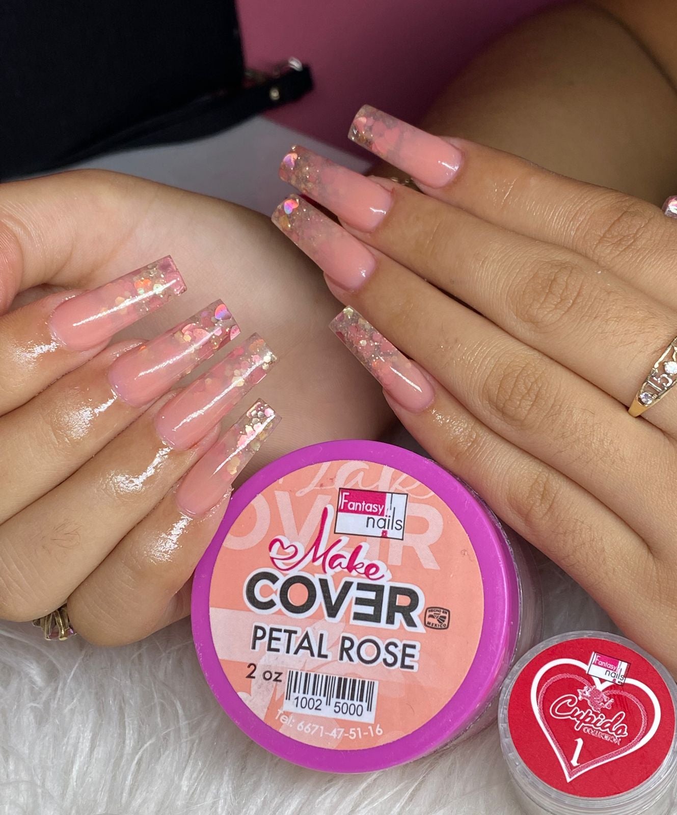 Acrílico Fantasy Nails Petal Rose 1, 2 y 4 onza