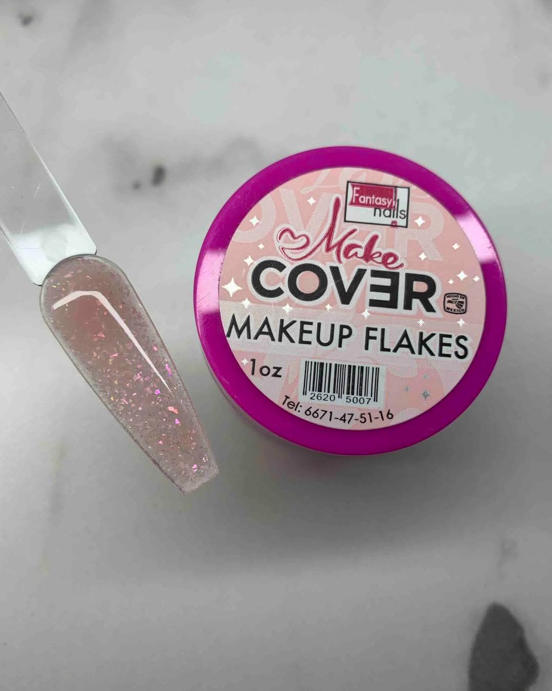 Acrílico Fantasy Nails Makeup Flakes 1 onza