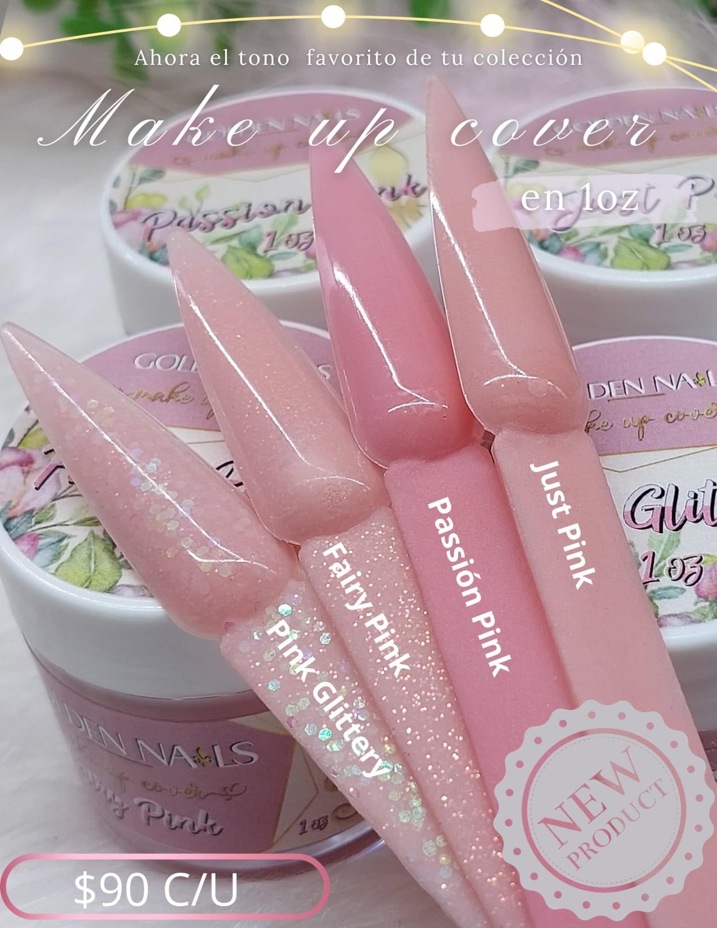 Acrílicos Golden Nails 1 oz