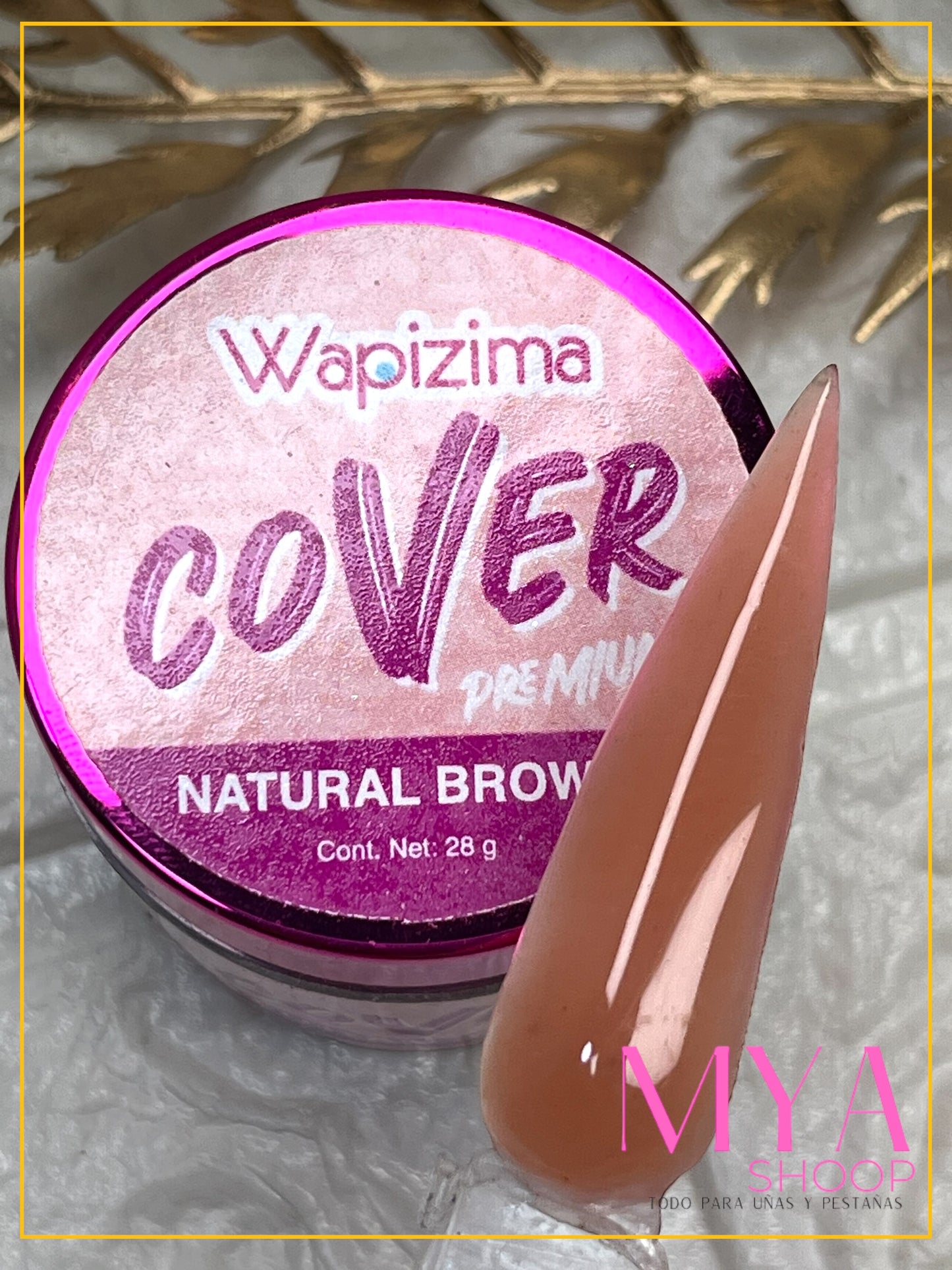 Acrílico wapizima Cover Natural Brown 1 y 2 onzas