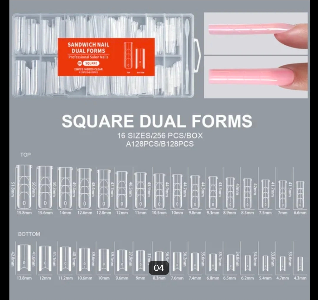 Moldes sándwich dual forms square