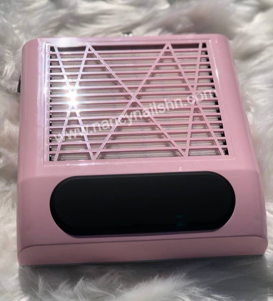 Extractor de polvo/ colector rosado y blanco