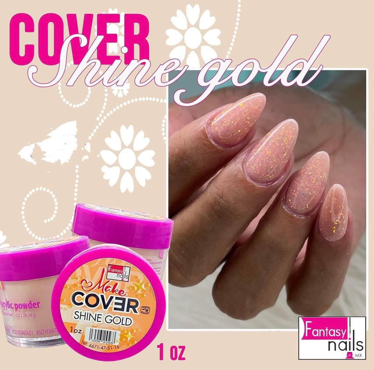 Acrílico Fantasy Nails Shine Gold 1 onza