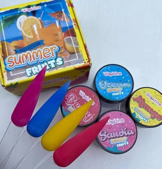 Acrílico Wapizima Colección Summer Fruits 4 piezas