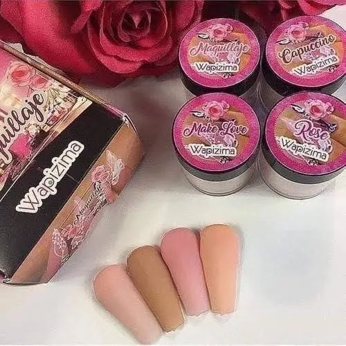 Acrílico wapizima colección maquillaje 4 pzas