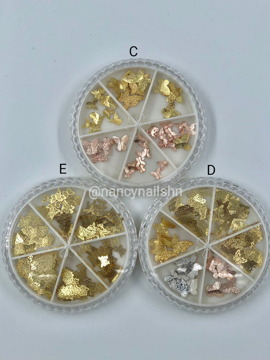 Decoraciónes metalicas mariposas