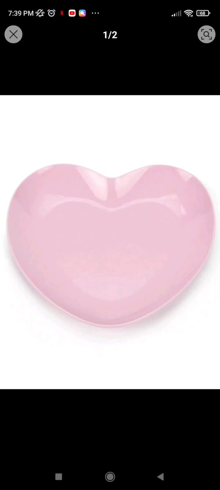 Bandeja para cristalería en forma de Corazón