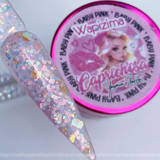 Acrílico caprichosa wapizima Baby Pink 1 onza