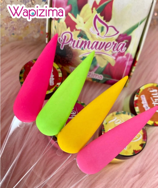 Acrílico wapizima colección primavera 4 pzas