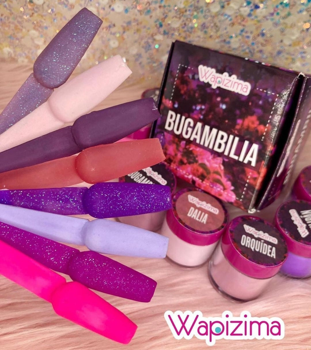 Acrílico wapizima colección buganbilia 8 pzas