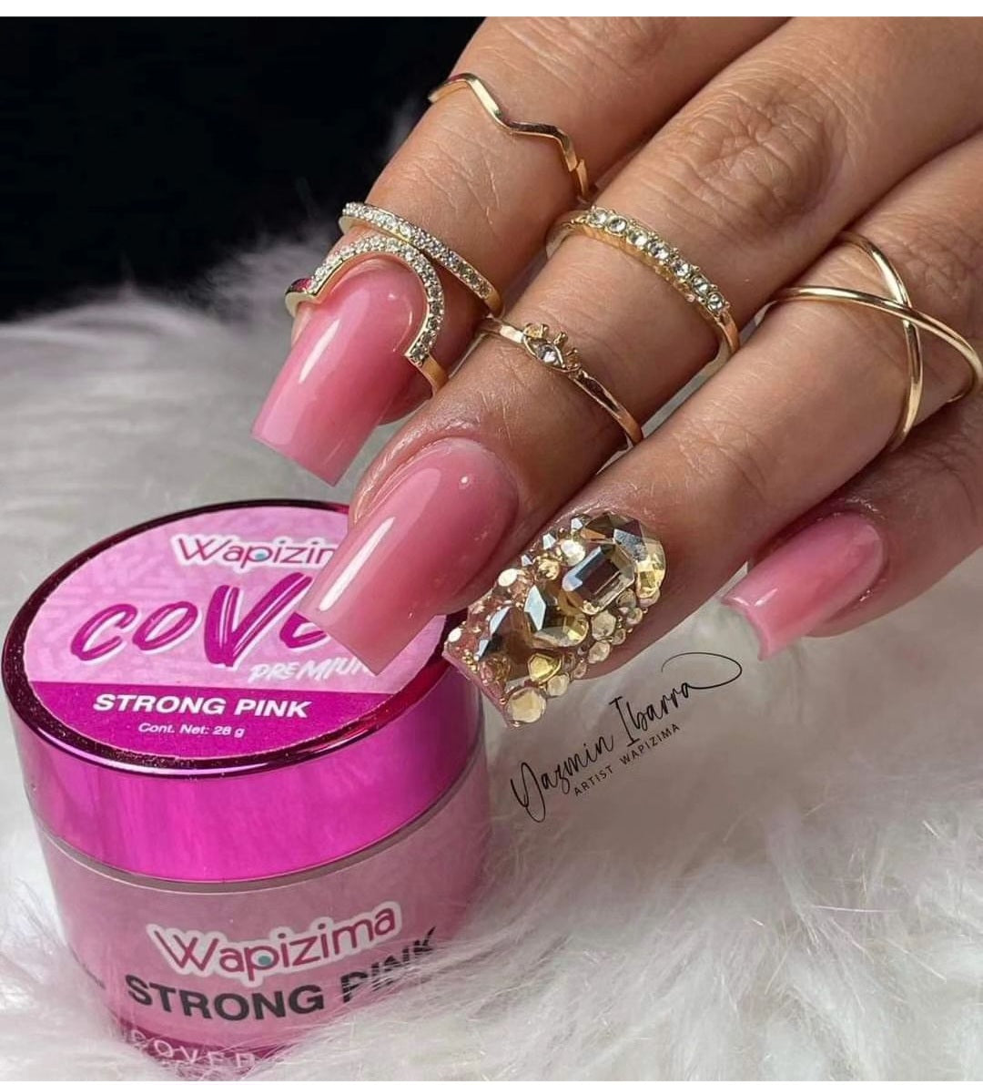 Acrílico wapizima Cover Strong Pink 1 y 2 onzas