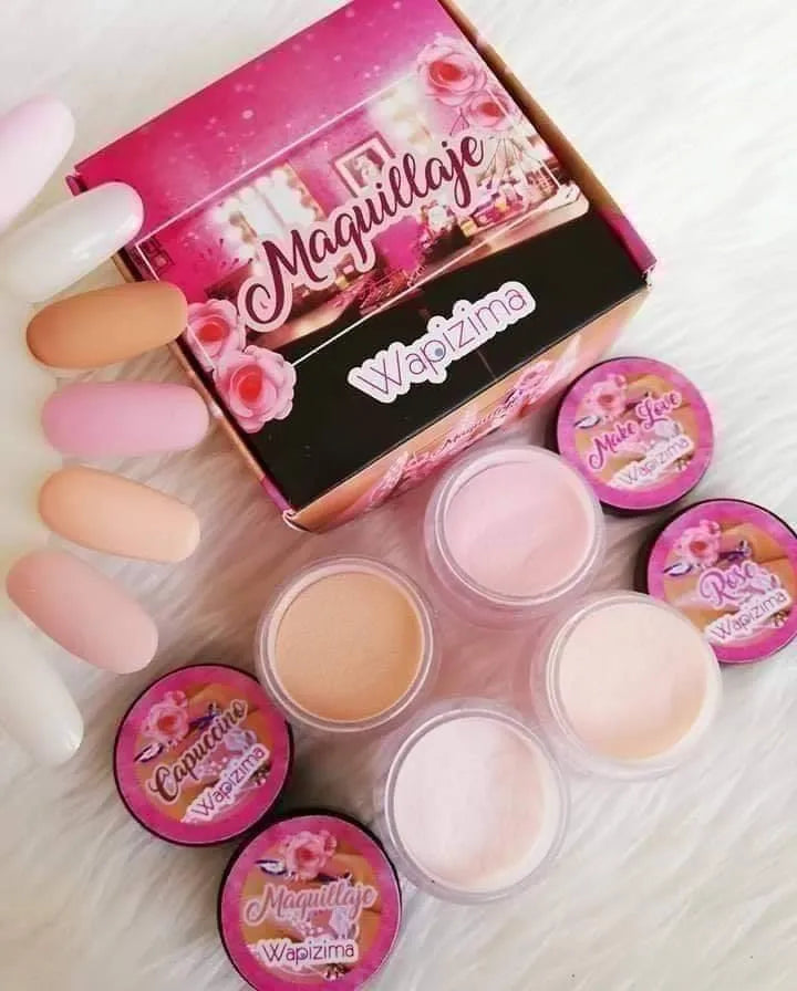 Acrílico wapizima colección maquillaje 4 pzas