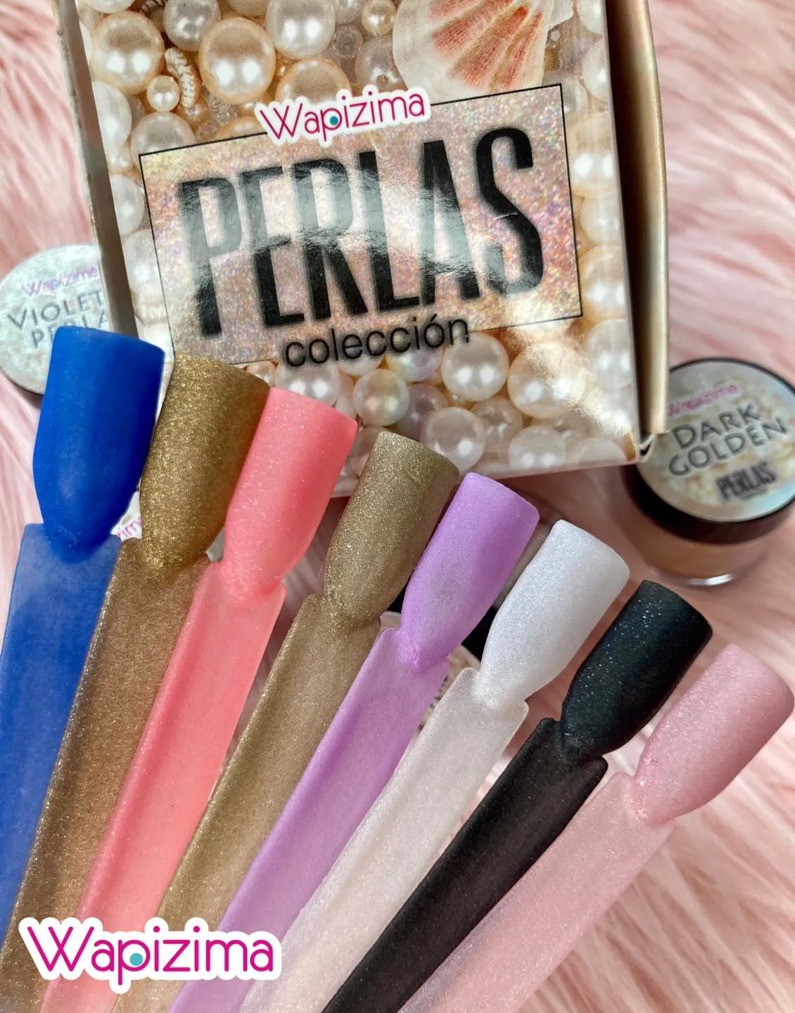 Acrílico wapizima colección Perlas 8 pza