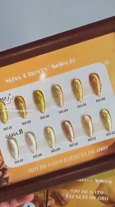 Gama esencia de oro,ojo de gato miss cherry