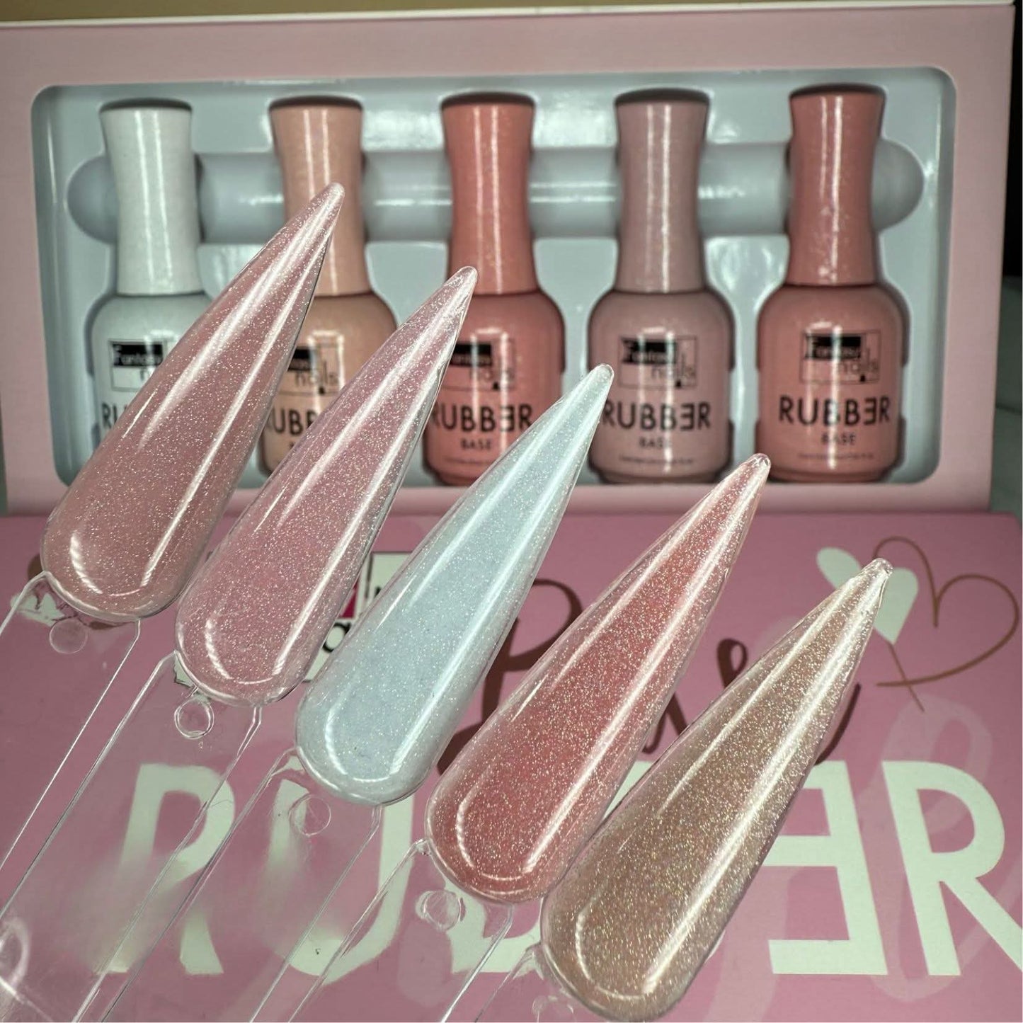 Gama de Base Rubber fantasy nails