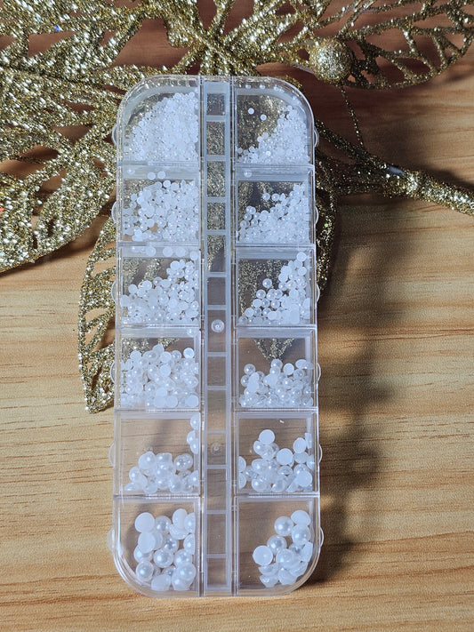 Perlas en bandeja 5 colores diferentes